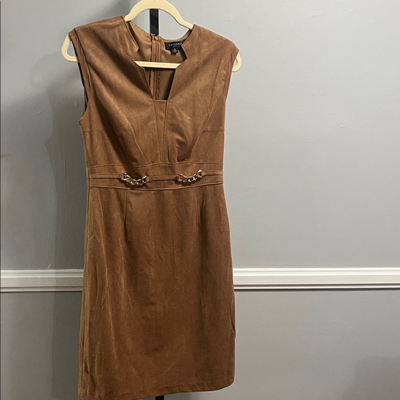 Tahari ASL Dresses & Skirts - Tahari ASL Brown Mini Dress with Chain Detail Sz 6 nwt women’s dress #901